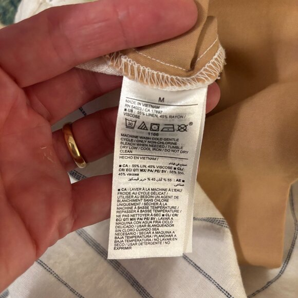 Old Navy Taylor Extra High Rise Adjustable Linen Shorts - M - Picture 4 of 6